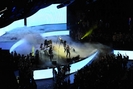 Lenny Kravitz opens the NBA All Star Game during player introductions