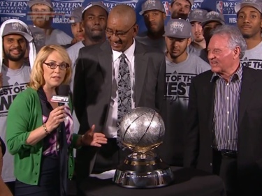 2013 NBA WCF Trophy Presentation  May 28, 2013  FedEx Forum, Memphis, TN