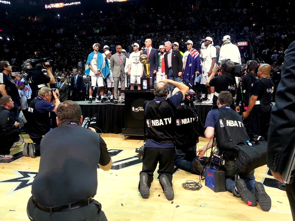 2014 NBA Finals Trophy Presentation  June 15, 2014  AT&T Center, San Antonio, TX